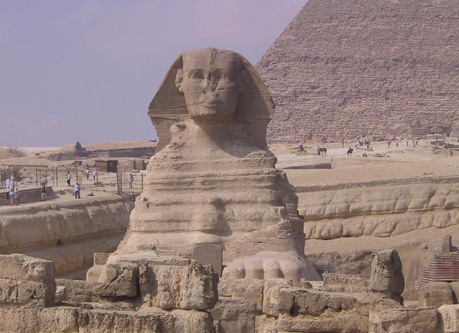 Freigelegter Sphinx